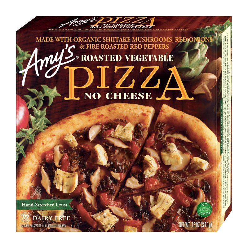 Amy's Roasted Vegetable No Cheese Frozen Pizza - 12oz