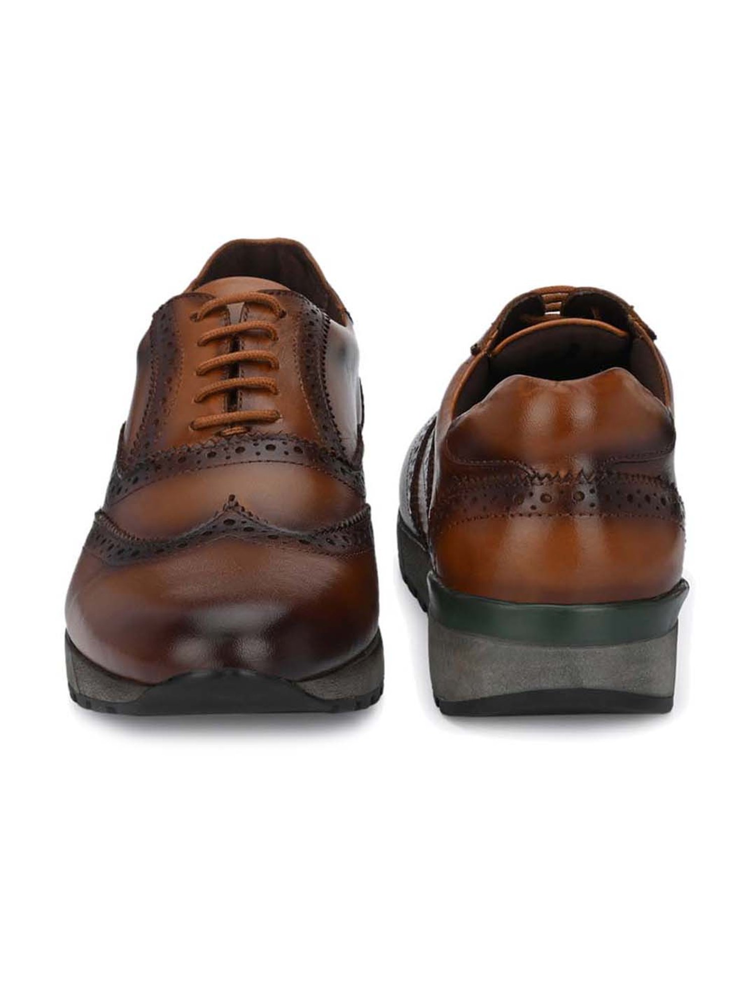 Delize Men's Tan Brogue Shoes