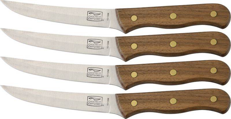 Chicago Cutlery CCB144 Knife Set Contains 4 4" Steak Knives Hang Packaged Kitche