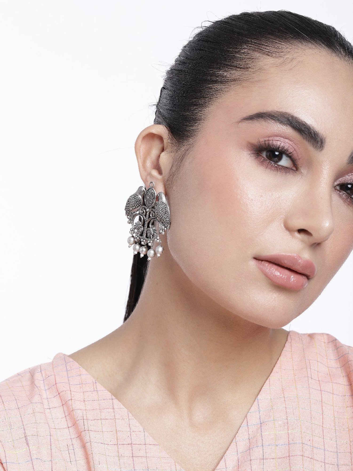 Abdesigns High-Quality Ornamental German Silver Earrings