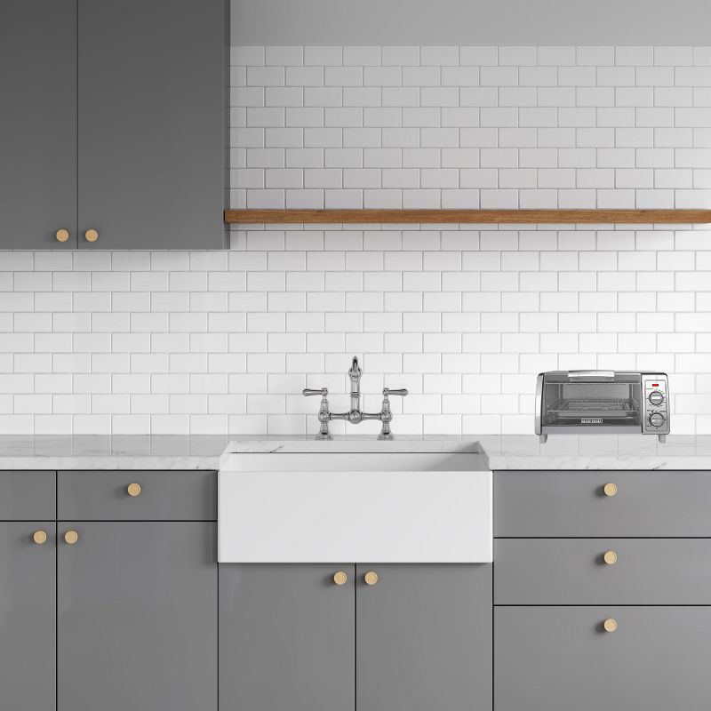 BLACK+DECKER 4 Slice Toaster Oven Stainless Steel TO1700SG