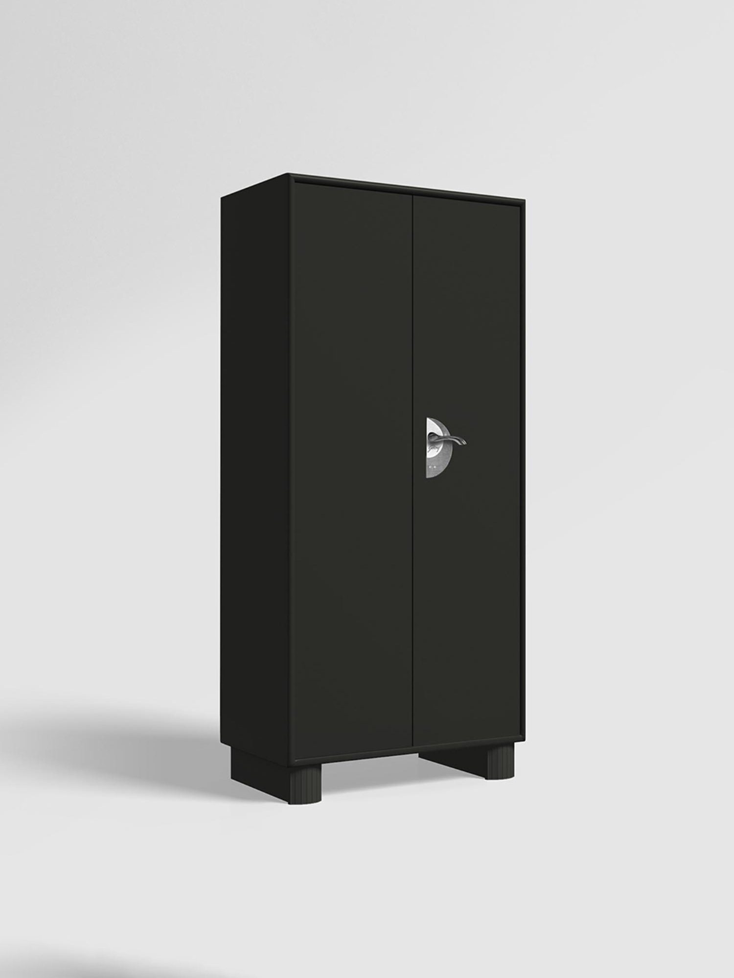 Godrej Interio Storwel  M2 2-Door Steel Almirah, Graphite Grey (1-Year Warranty, 1 Locker)