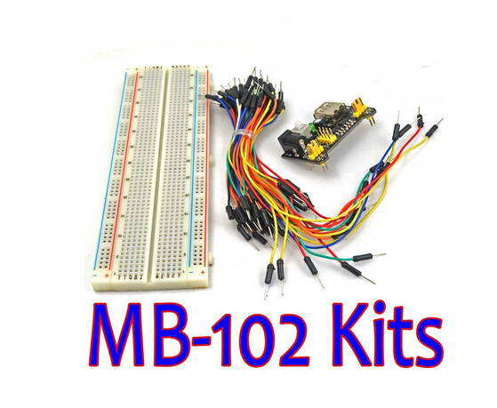 WWH-MB-102 MB102 Solderless Breadboard Power Supply Module Jumper cable Kits for Arduino Project