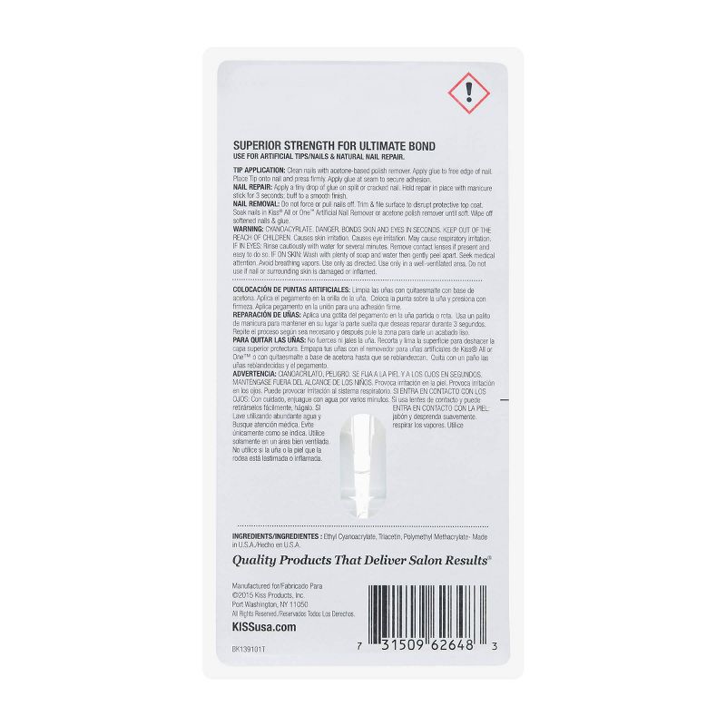 Ardell Nail Addict Blush False Nails Geometric Crystals - 24ct