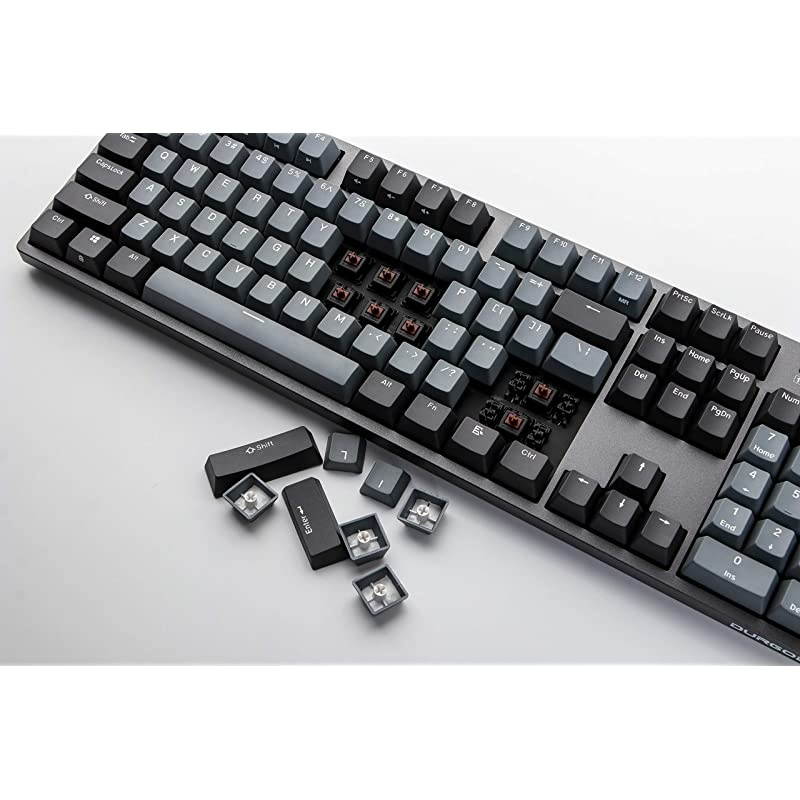 Taurus K310 Mechanical Gaming Keyboard - 104 Keys - Double Shot PBT - NKRO - USB Type C (Cherry Brown, Grey)