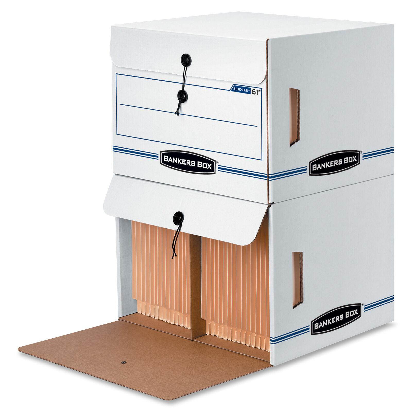 Bankers Box Side-tab Drop-front - Letter - Taa Compliant - Stackable - Light