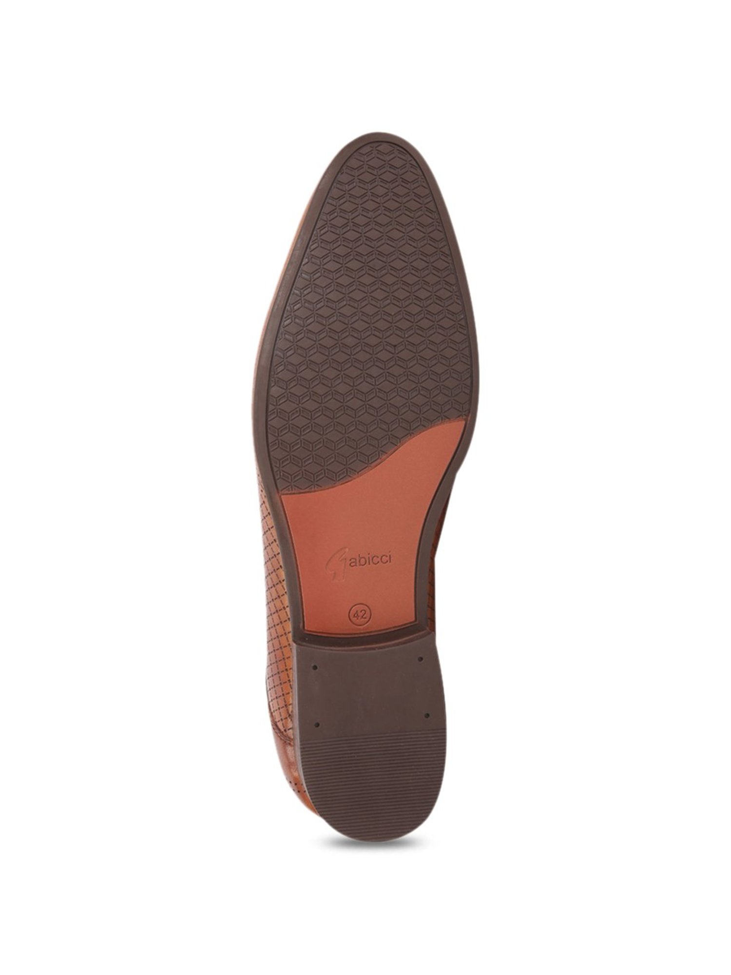 Gabicci Men's Debonair Tan Derby Shoes