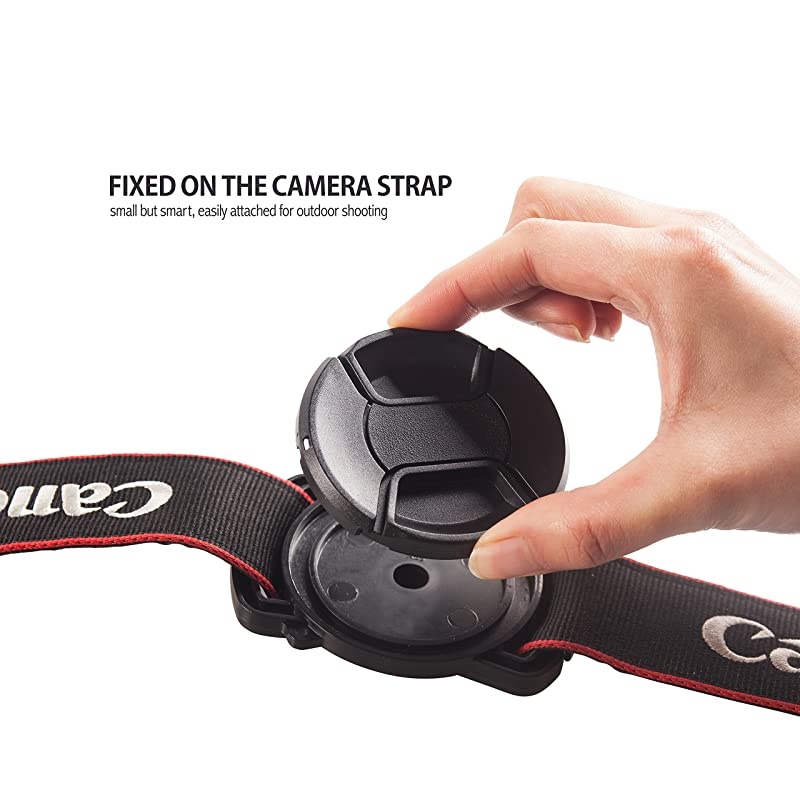 Lens Cap Buckle AntiLost Holder Keeper Kits Lens Cap Holder Strap Holder AntiLoss len Leash Included 72mm77mm