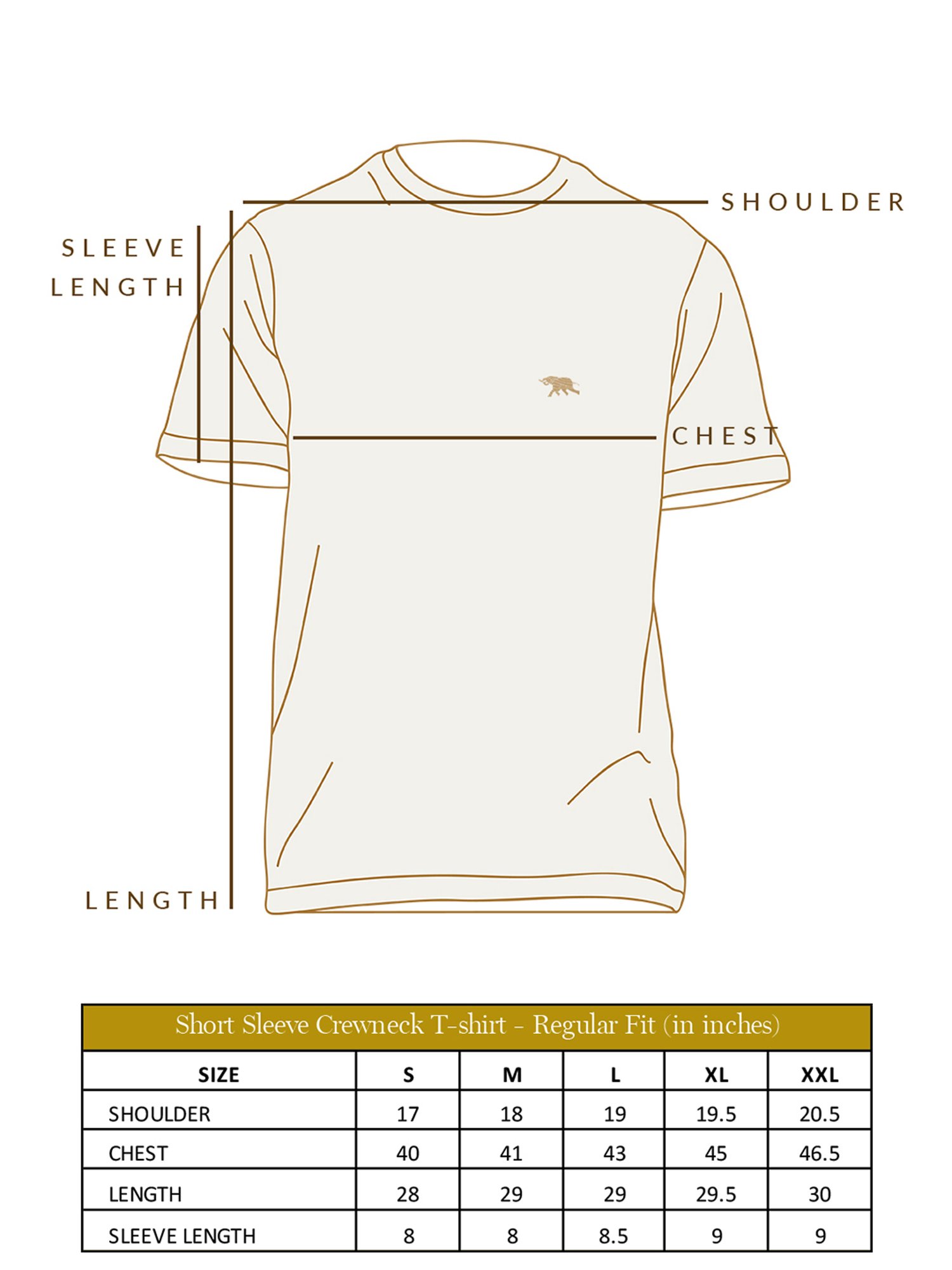 ANDAMEN Yellow Regular Fit Crew T-Shirt