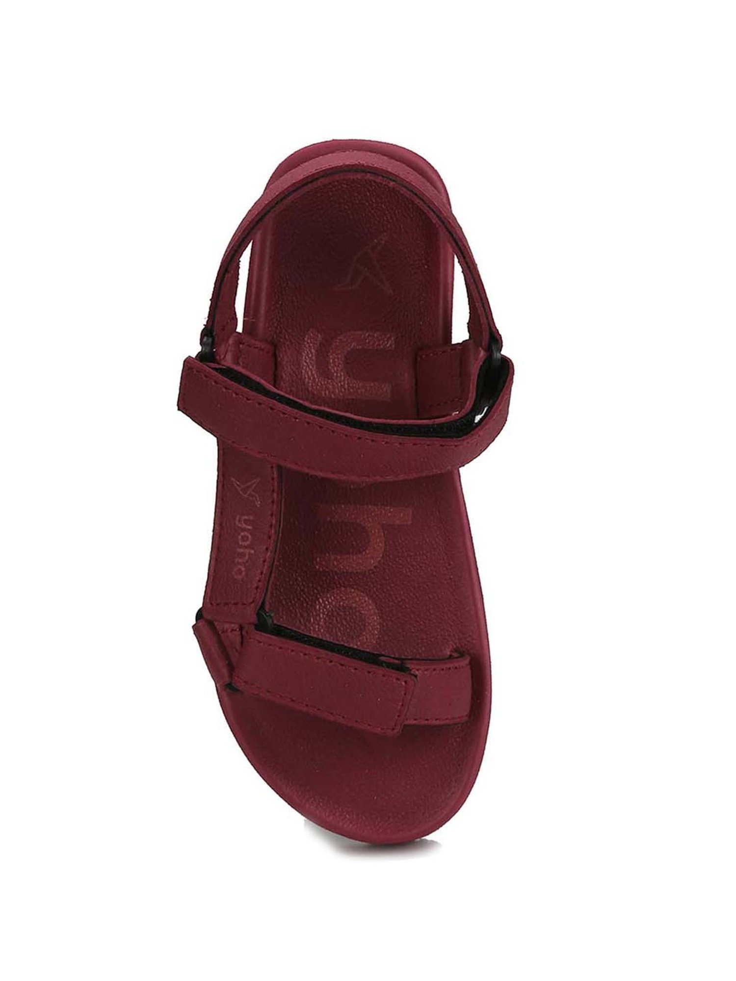 Yoho Women's Maroon Floater Sandals