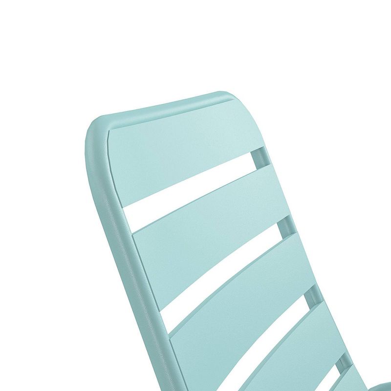 Roberta Outdoor/Indoor Rocking Chair - Aqua Haze - Novogratz