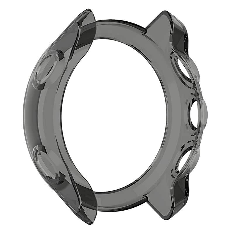 for Garmin Forerunner 245 Transparent TPU Protective Case - TPU Protective Case Cover Shell for Garmin Forerunner 245/ 245M(TPU Black)