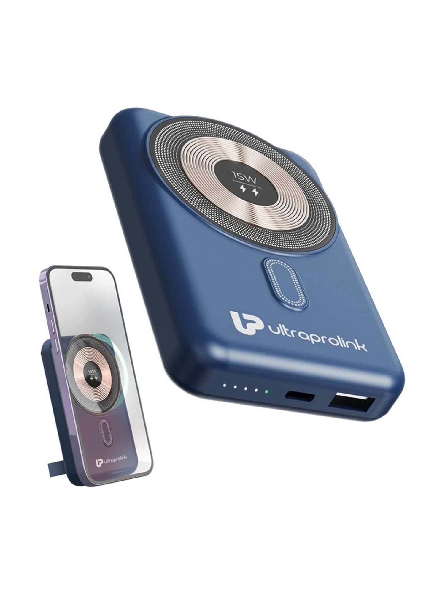 ULTRAPROLINK UM1114 10000 mAh Wireless Magnetic Mag-Safe Power Bank (Blue)