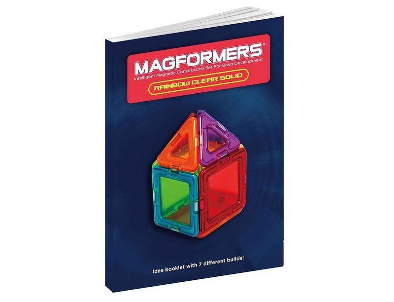 Magformers Solids Clear Rainbow 14 PC Set