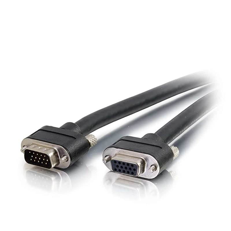 50235 Select VGA Video Extension Cable VGA Male to VGA Female, In-Wall CMG-Rated, Black (1 Foot, 0.30 Meters)