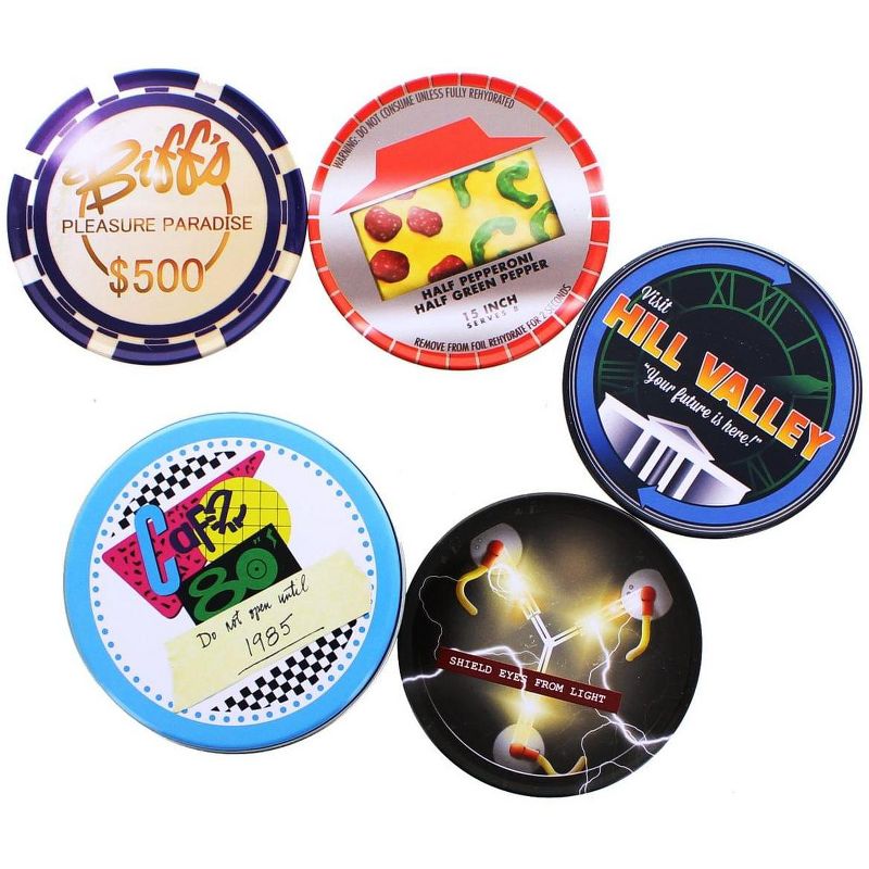 Nerd Block Back To The Future Caf'e 80's 4-Piece Coaster Set
