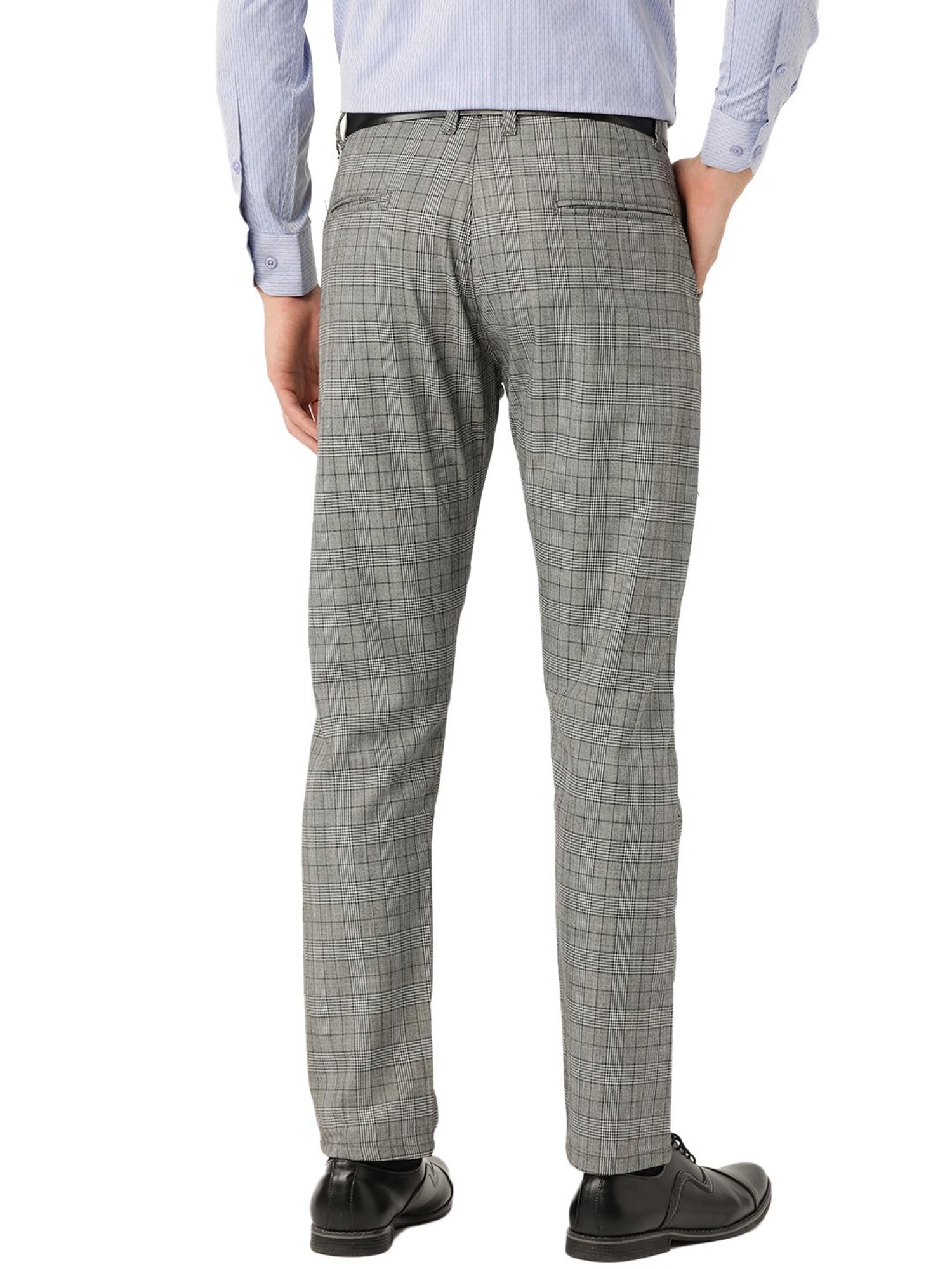 Sojanya Black & Off White Checks Trousers