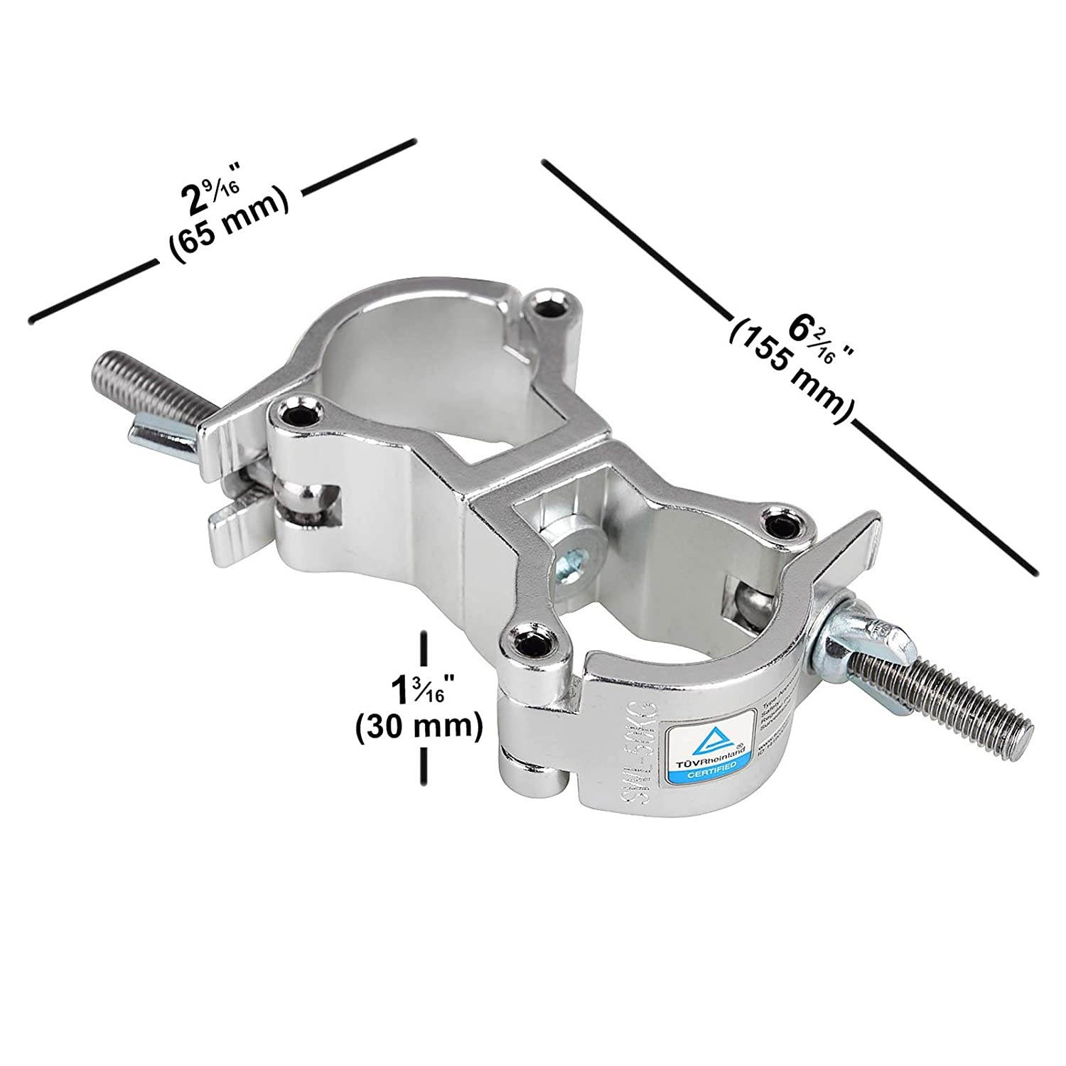 mountain ark 5 Pack DJ Truss Swivel Clamp And Turn As Needed Two 360 Degree Clamps fit Pipe 32-35mm F24