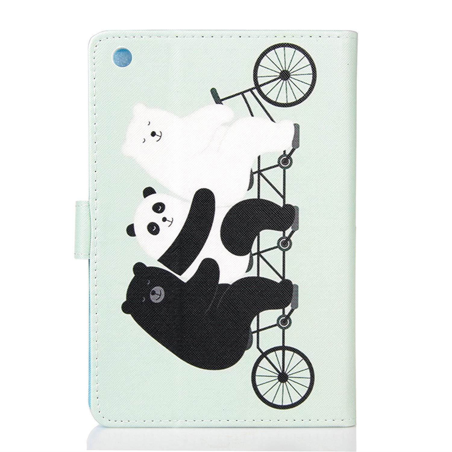 iPad Mini Case REASUN Cover Perfect Smart Auto Wake/Sleep Stand Case [Magnet Closure] Flip Folio Cards Slots Wallet Case For iPad Mini 1/2/3 (Bear)