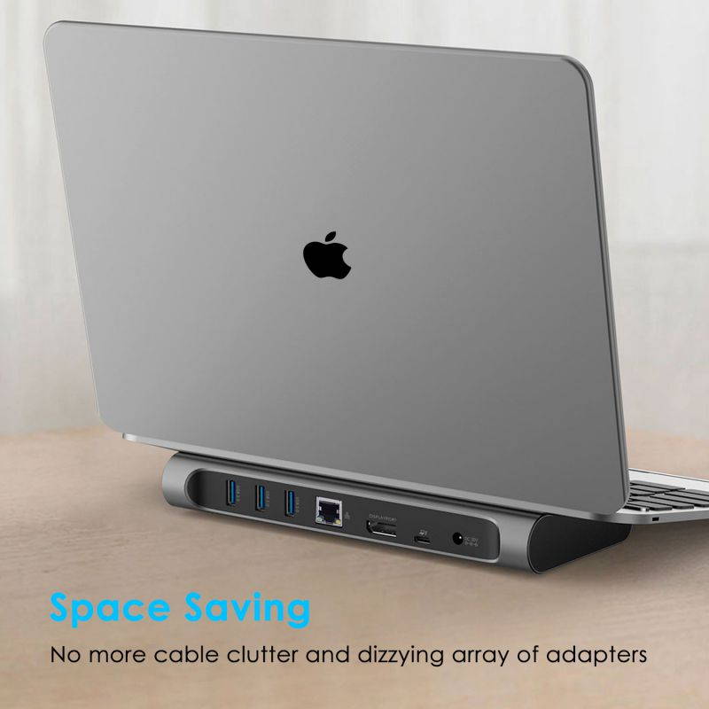 WAVLINK Thunderbolt 3 Dock-180W DC Power Adapter (85W Charging) Dual 4K@60Hz Display,2X Thunderbolt 3 up to 40Gb/s, DP1.2, 4X USB 3.0 Ports, SD Card Slot, LAN for Mac/Windows Thunderbolt 3 Laptops PC