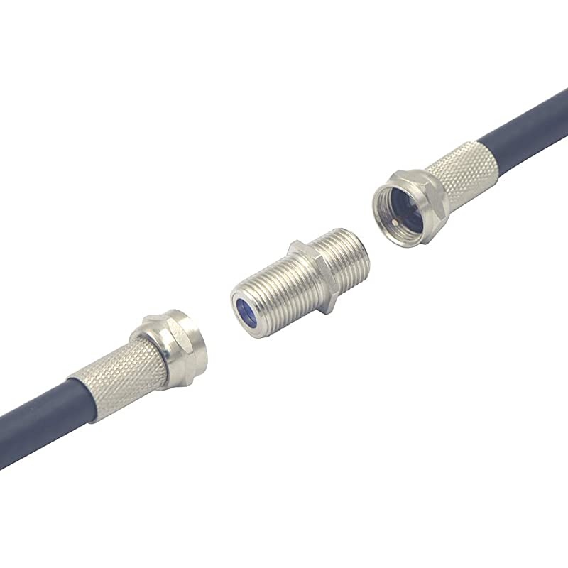 3GHz F Type RG6 Coax Cable Female to Female ConnectorRF Coaxial Cable Extension Adapter Antenna Plug Connects Two Coaxial Video Cables 5 Pack