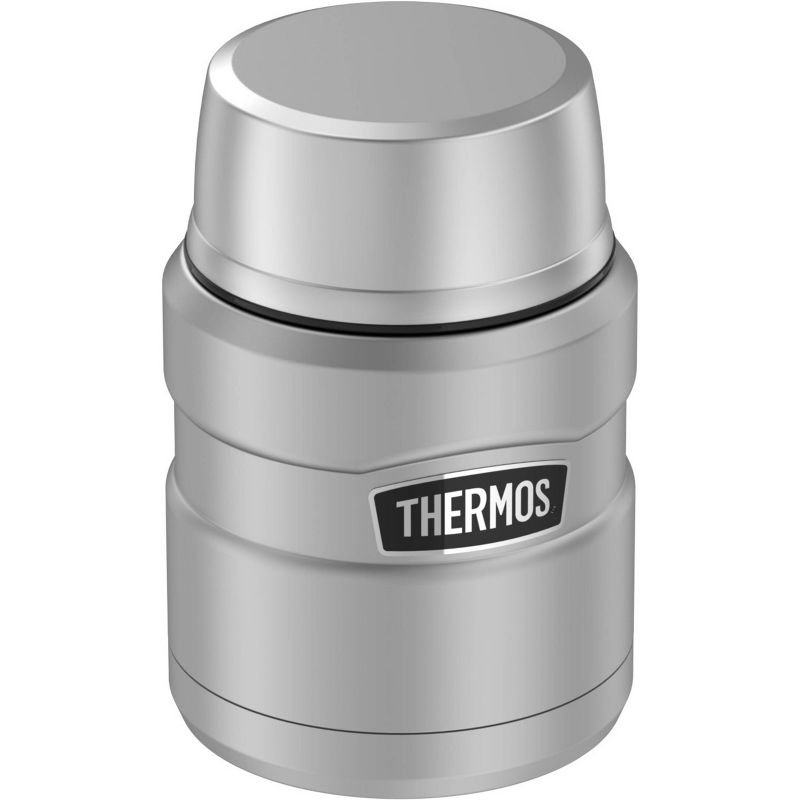 Thermos 16oz Stainless King Food Jar with Spoon - Stainless Steel