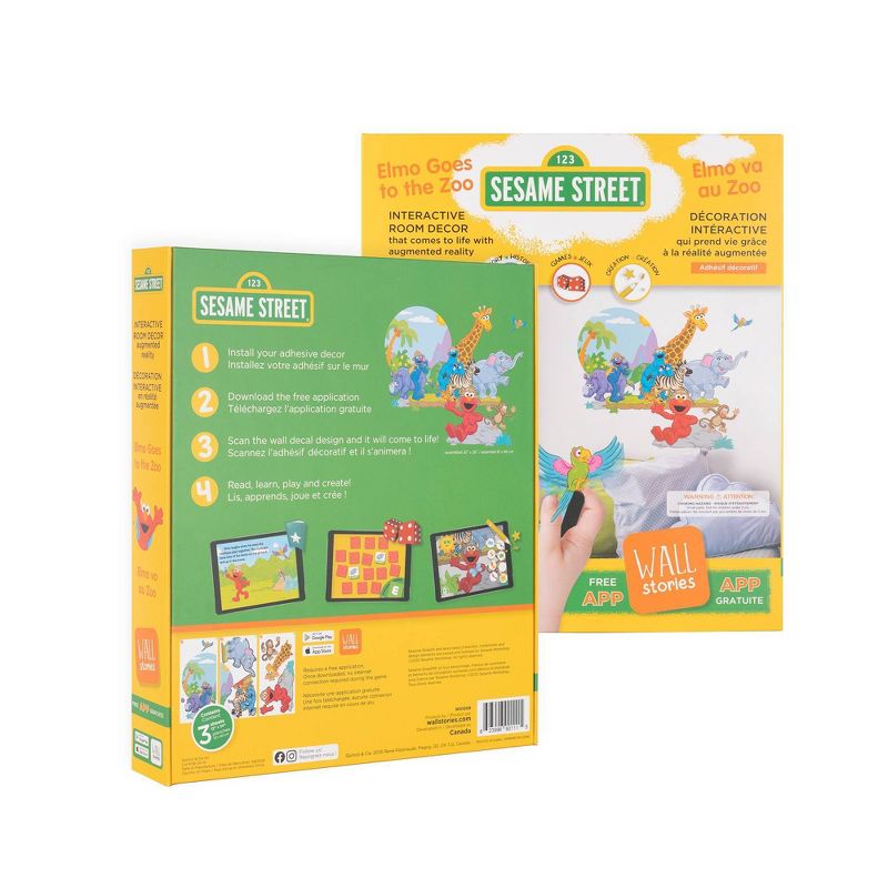 Smart Tiles Sesame Street Elmo Goes to the Zoo Wall Decal