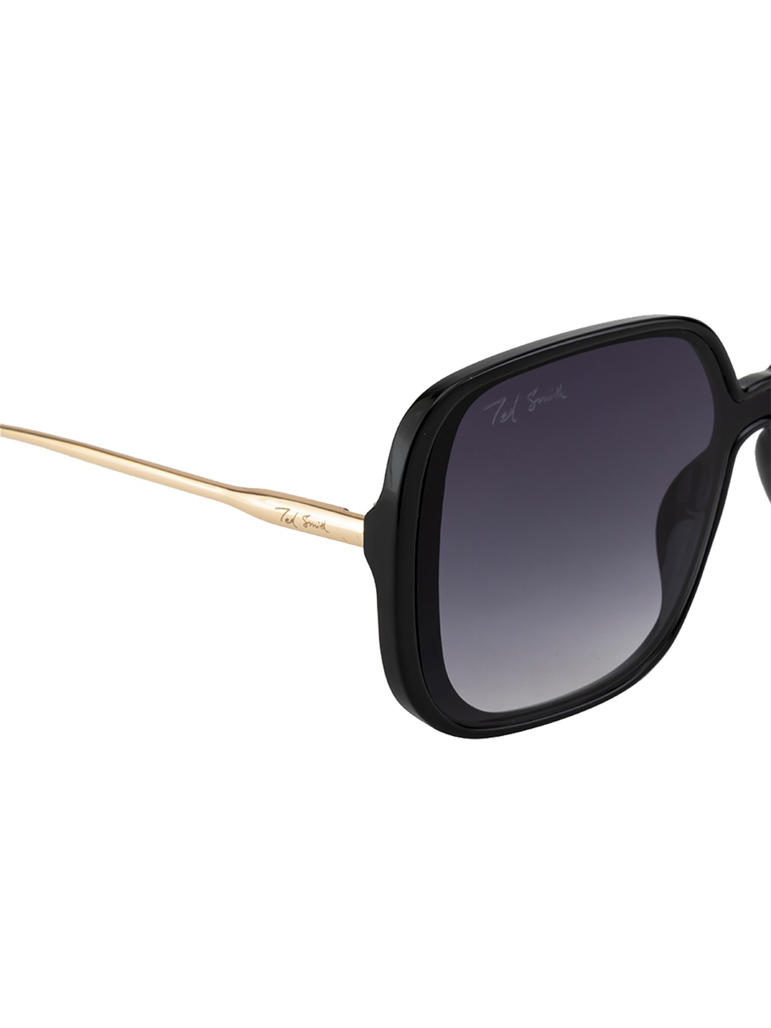 Ted Smith Dark Blue Wayfarer Unisex Sunglasses