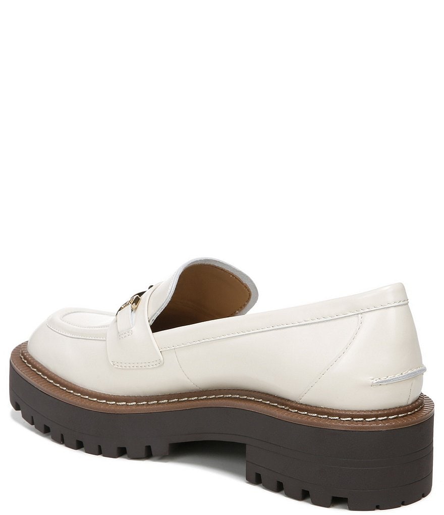 Sam Edelman Laurs Leather Bit Buckle Lug Sole Loafers