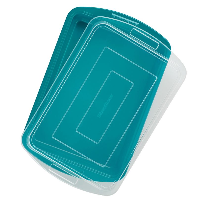 Silverstone Cake Pan with Lid - Blue