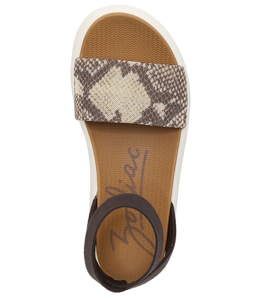 Zodiac Cyprus Snake Print Flatform Sandals