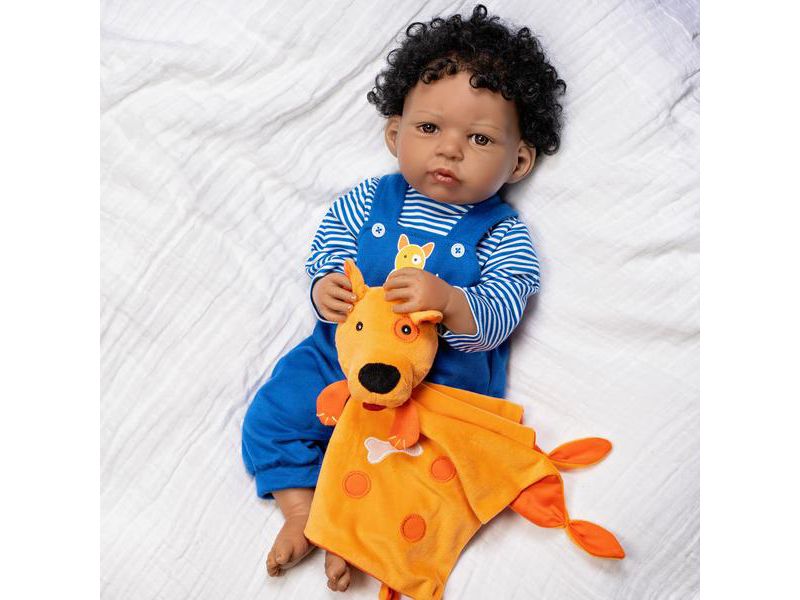 Paradise Galleries Realistic Toddler Boy Doll - Puppy Pal, 7-Piece Reborn Doll Gift Set with Magnetic Pacifier