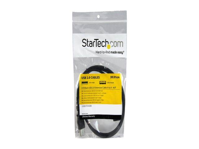 USB Long Extension Cable, USB Cable, USB A to A Cable, White, 9.84 Feet (3 Meters), Cables to Go 26686