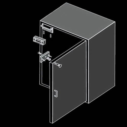 AUTENS Electric Magnetic Door Lock 12V 60kg Mini DC EM Locks Holding Force Electromagnetic for Door Entry Access Control