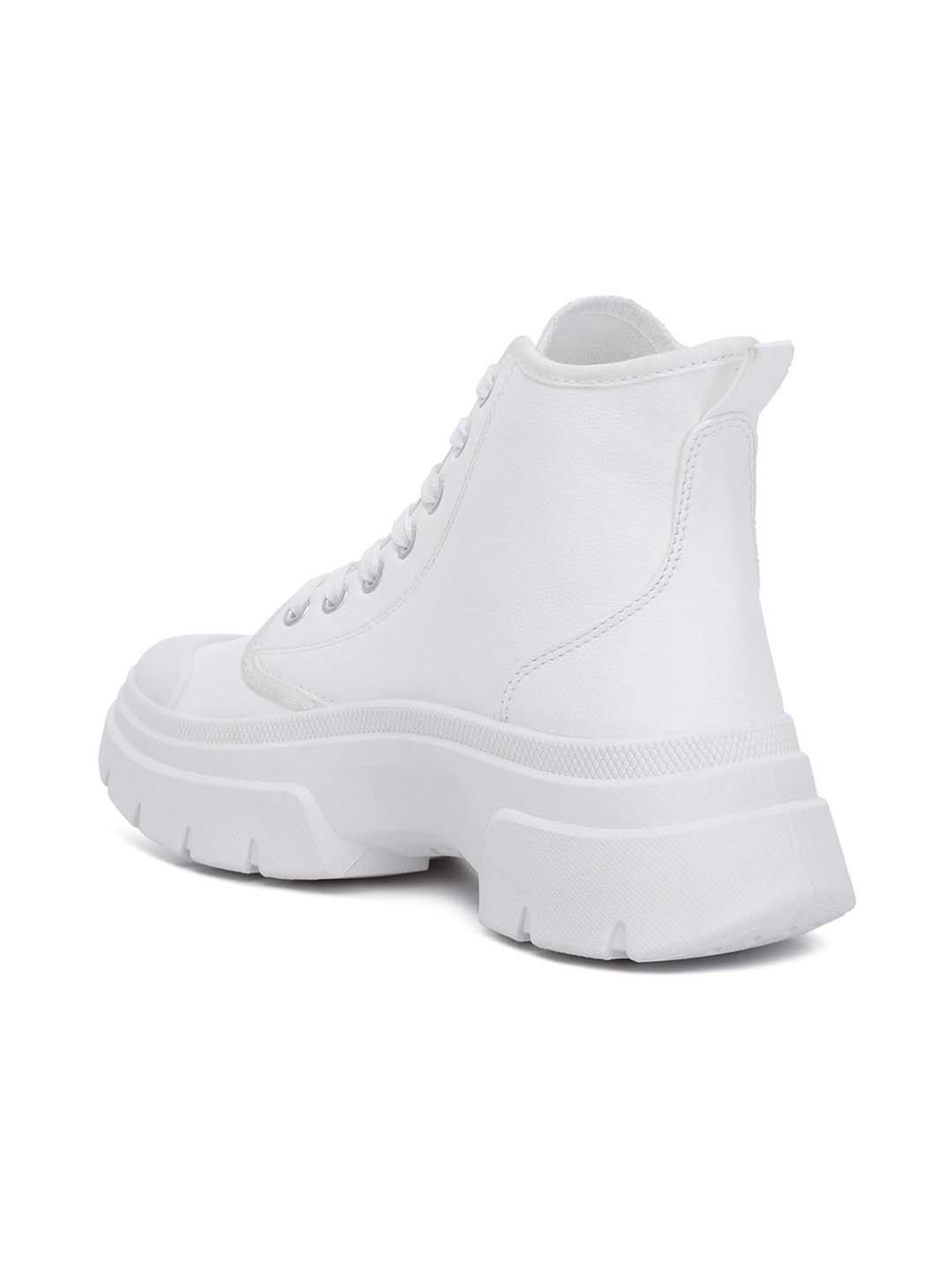 London Rag Women's White Derby Boots