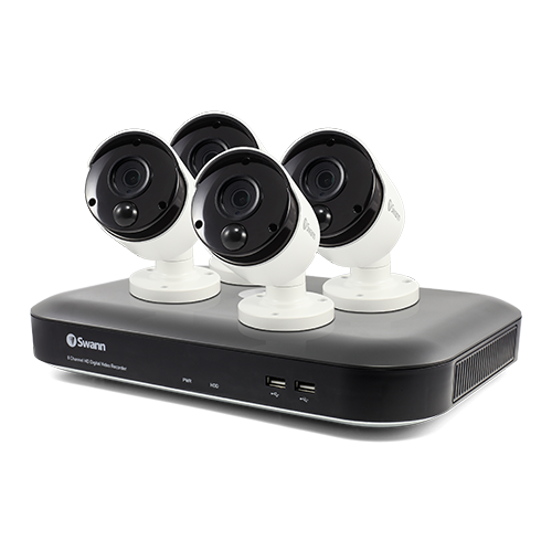 4 Camera 8 Channel 4K Ultra HD DVR Security System