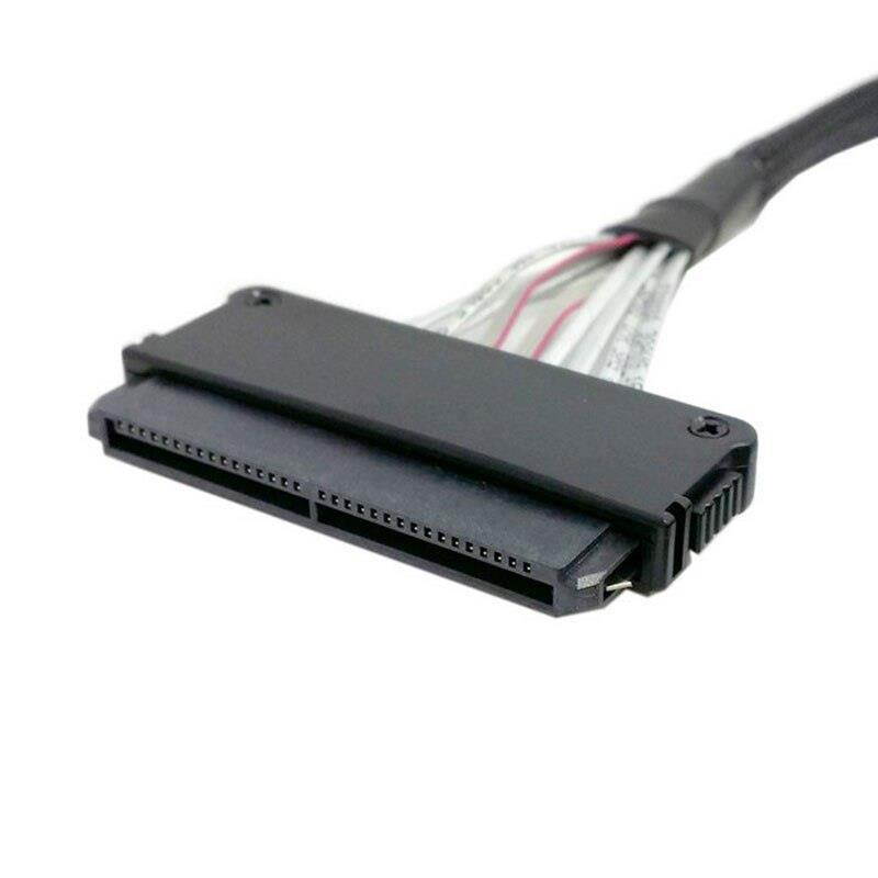The New SFF-8484 SAS 32Pin 4i to 90 Degree Vertical Angled SFF-8087 Mini SAS 4i 36pin Cable Server Raid Cable 80cm