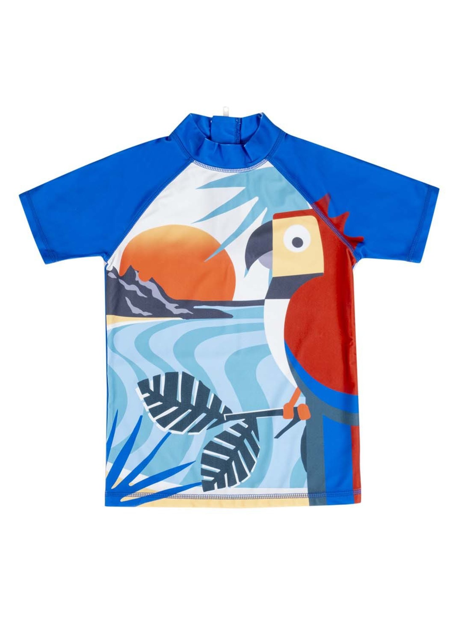 Baby Moo Kids Blue & Red Printed Swimming Set