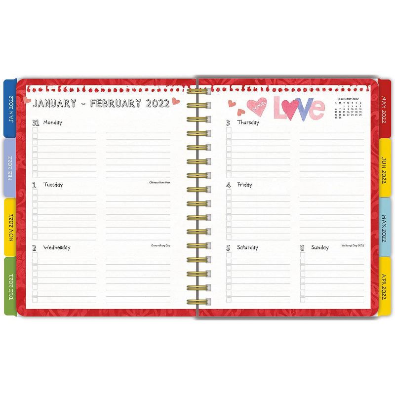 2021-22 17 Month Academic Planner 7.75" x 9.5" Schoolhouse  - Lang