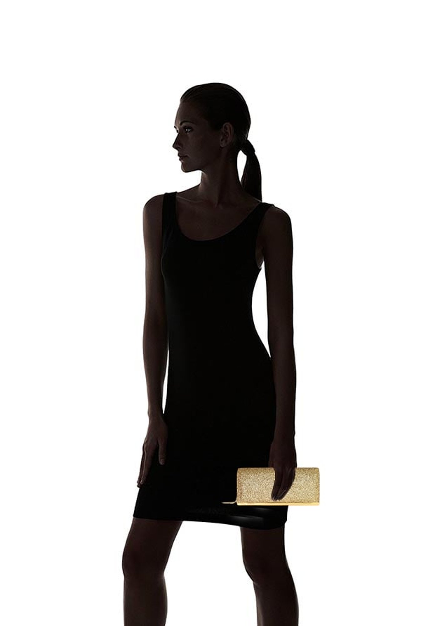 Lino Perros Golden Shimmer Flap Clutch