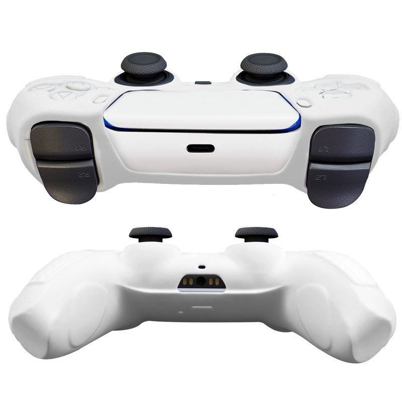 For PlayStation 5 Silicone Skin Cover Protector Case With Thumb Grip Caps Anti-Slip Soft Rubber Case For PS5