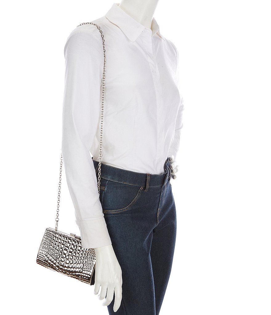 Hammitt VIP Fold Over Large Studded Leather Zip Flap Crossbody Bag