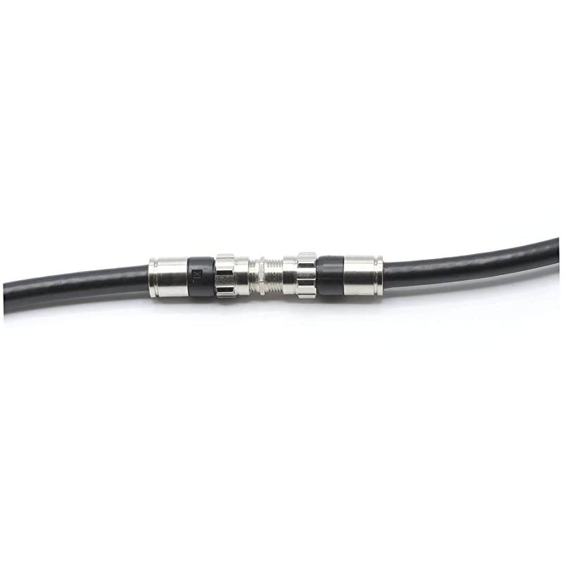 Cable Extension Coupler Connects Two Coaxial Video Cables for Coax F81 Female to Female 1GHz Cable TV and Cable Internet Rated 10 Pack