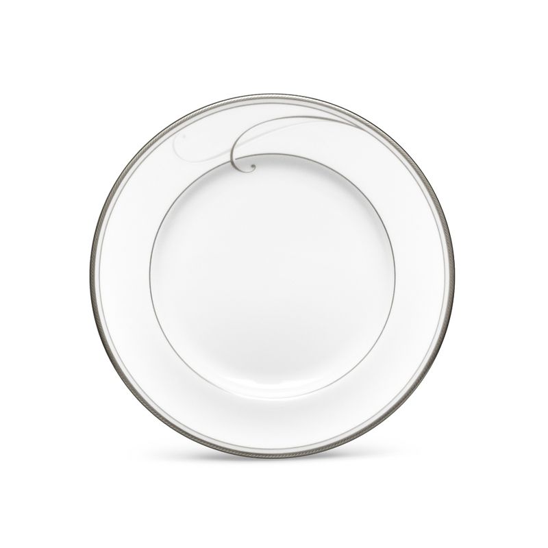 10 Strawberry Street Matte Wave Stoneware Salad Plates 8" White - Set of 6