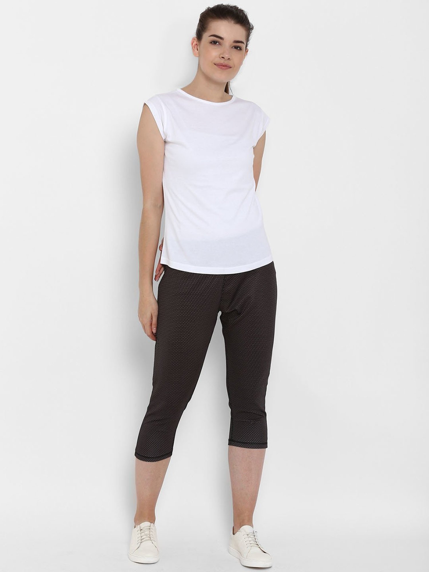 Appulse White Cotton Slim Fit T-Shirt