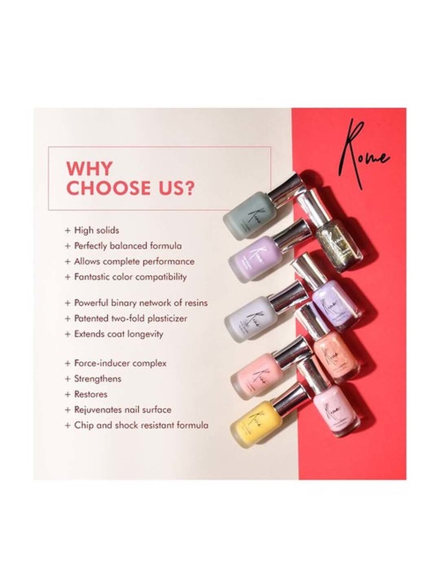 Rome Set of 3 Effects Pro Nail Enamel