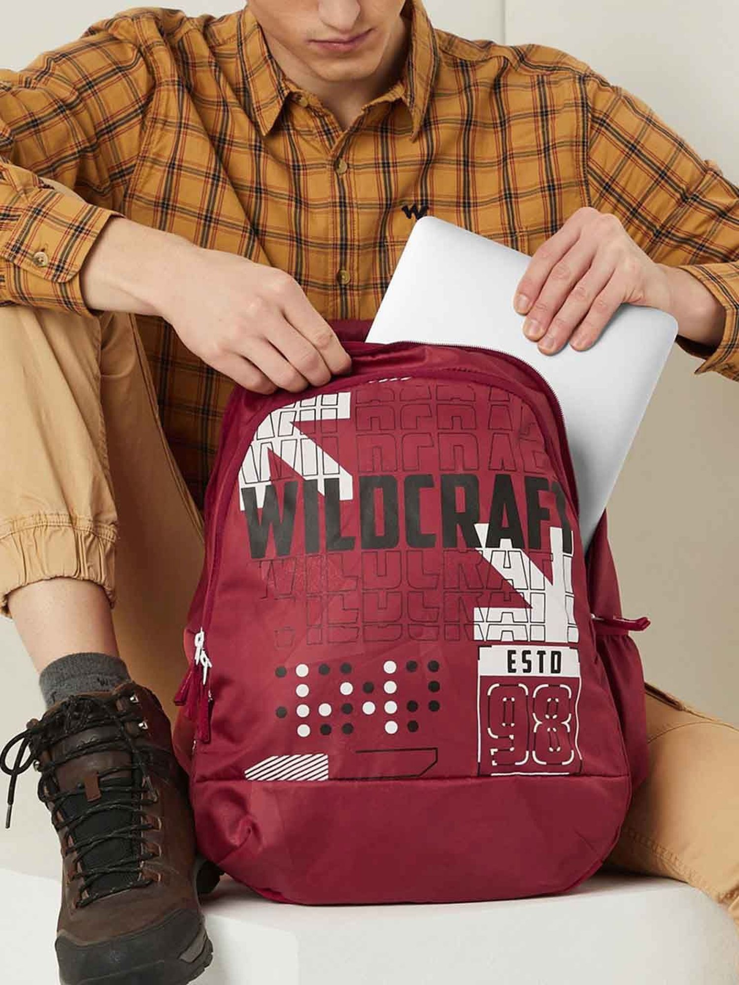 Wildcraft Blaze 35 Red Laptop Backpack