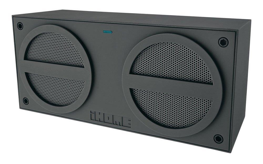 iHome iBN24GC Bluetooth Rechargeable Stereo Mini Speaker (Grey) (Discontinued by Manufacturer)