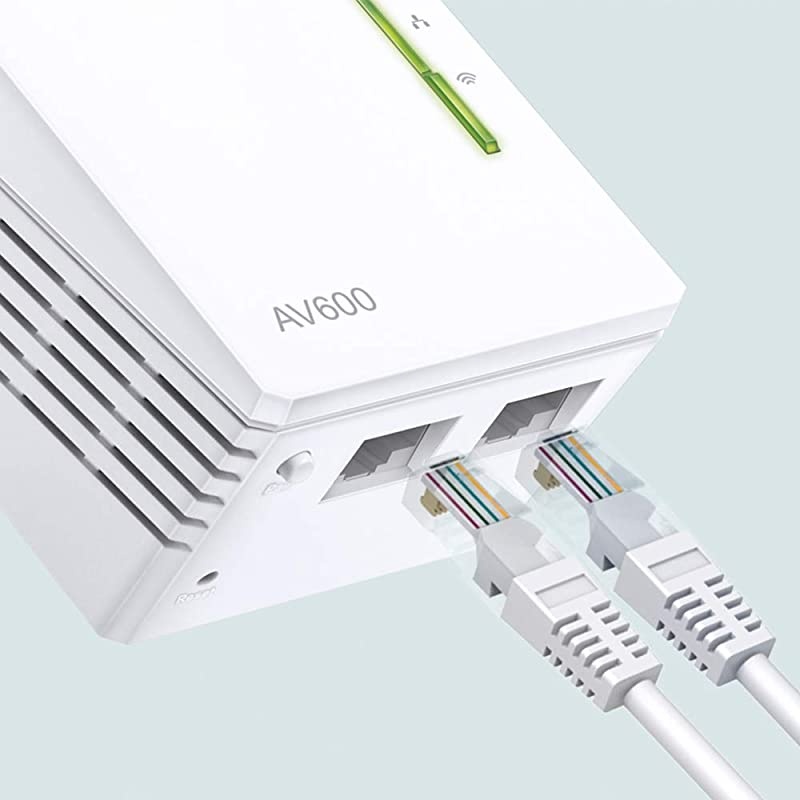 AV600 Powerline WiFi Extender N300 WiFi Addon Single Adapter Ethernet over Powerline Plug amp Play Compatible with all powerline adapters with different speedTLWPA4220