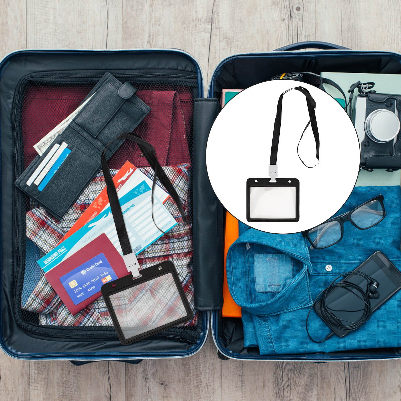 4PCS Work Permit Protective Cover Transparent Vaccine Card Cover Multi-purpose Card Protective Cover for Students Staff